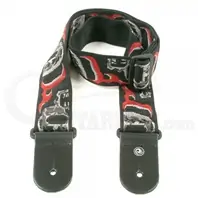 50F02 Dark side Guitar Strap--Skull