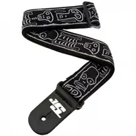 50JS01 Joe Satriani Guitar Strap, Skull n' Bones