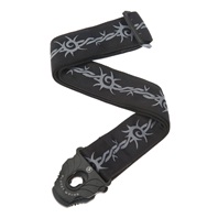 50PLA04 Planet Lock Guitar Strap, Barbed Wire