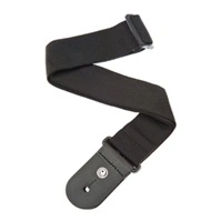 50F05 Woven Guitar Strap, Black Tube