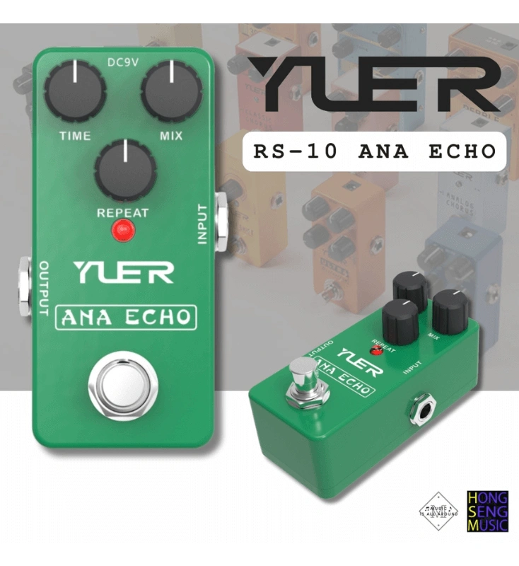 Effect กีตาร์ไฟฟ้า mini pedal YUER รุ่น RS-10 Ana Echo