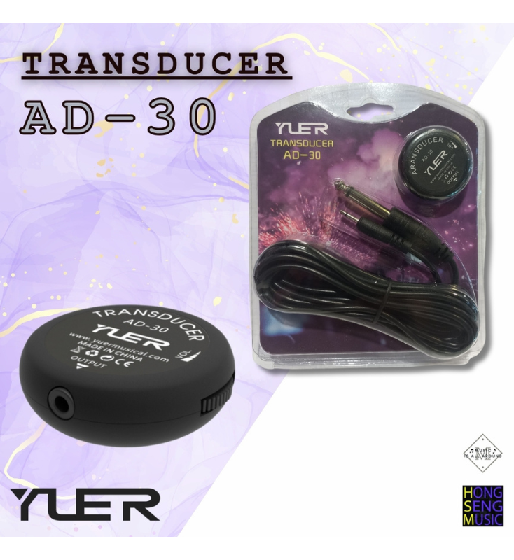 ไมค์รับเสียงเครื่องดนตรี pickup mini size YUER รุ่น AD-30 Transducer