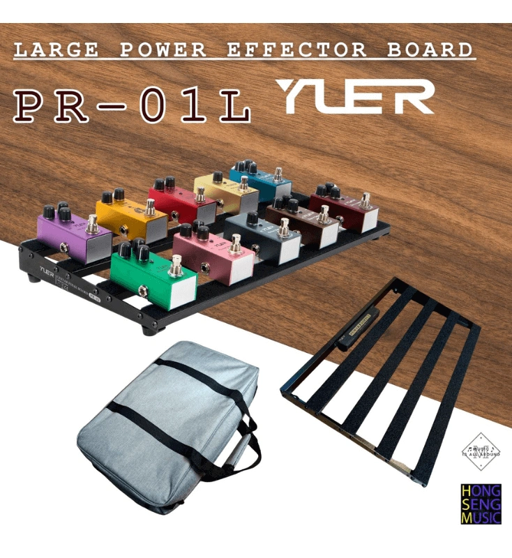 ชุด Pedalboard Large พร้อม Power supply ในตัว YUER w/Bag ไซส์ L รุ่น PR-01L