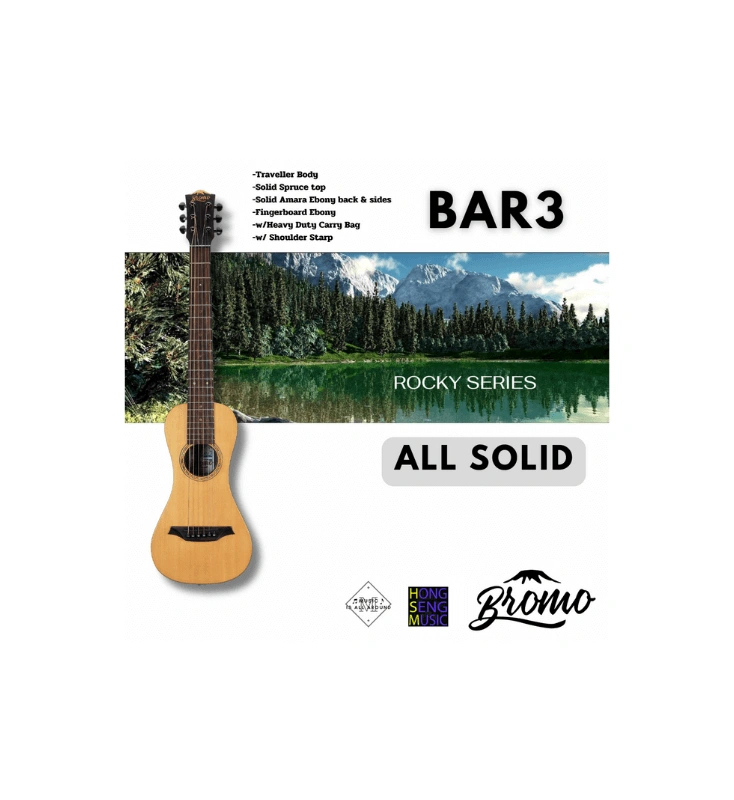 กีต้าร์โปร่ง Bromo รุ่น BAR3