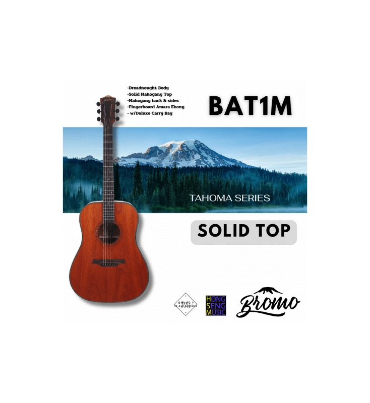 กีต้าร์โปร่ง Bromo รุ่น BAT1M