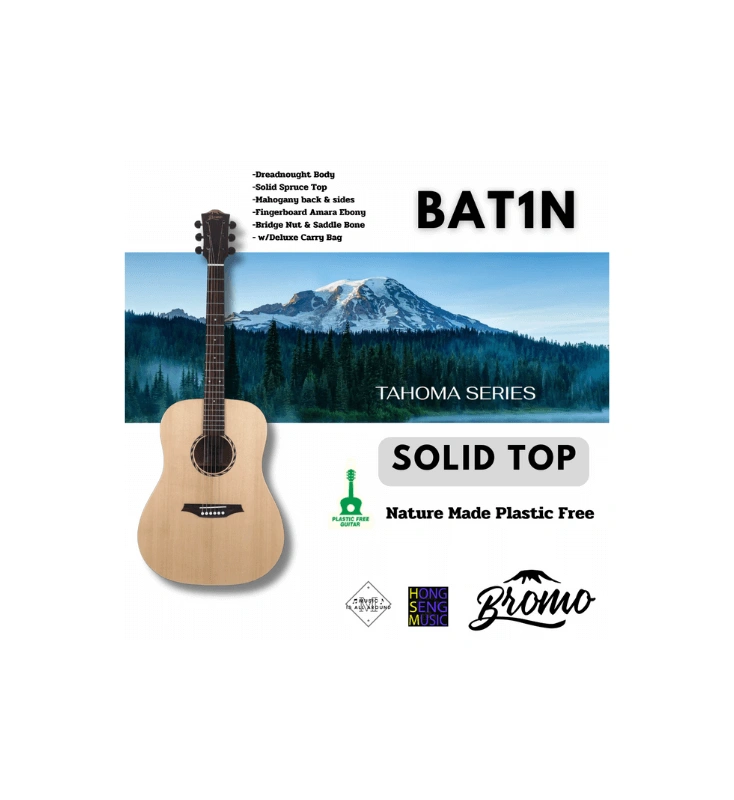 กีต้าร์โปร่ง Bromo รุ่น BAT1N