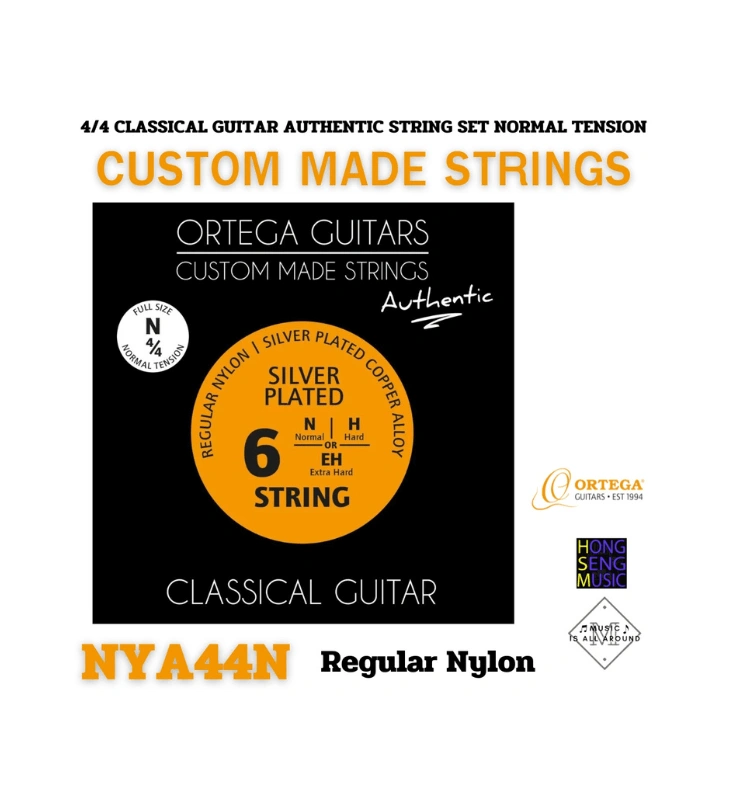 สายกีตาร์คลาสสิค Ortega Guitars Custom Made Strings รุ่น NYA44N สำหรับ ไซส์ 4/4