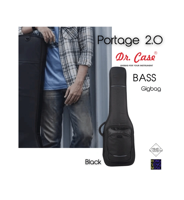 กระเป๋ากีต้าร์เบสไฟฟ้า DR.CASE รุ่น Portage 2.0 BASS Guitar GIGBAG