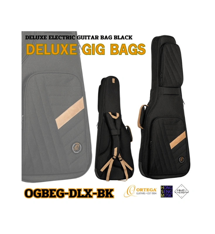 กระเป๋ากีต้าร์ไฟฟ้า Ortega DELUXE GIG BAGS รุ่น OGBEG-DLX-BK