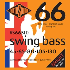 สายเบสไฟฟ้า Rotosound 5 สาย Swing Bass Stainless Roundwound รุ่น RS665LD