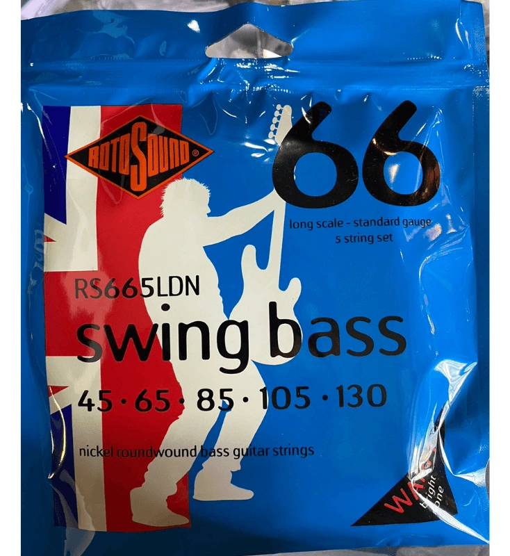 สายกีต้าร์เบส Rotosound 5 สาย Nickel Roundwound รุ่น RS665LN