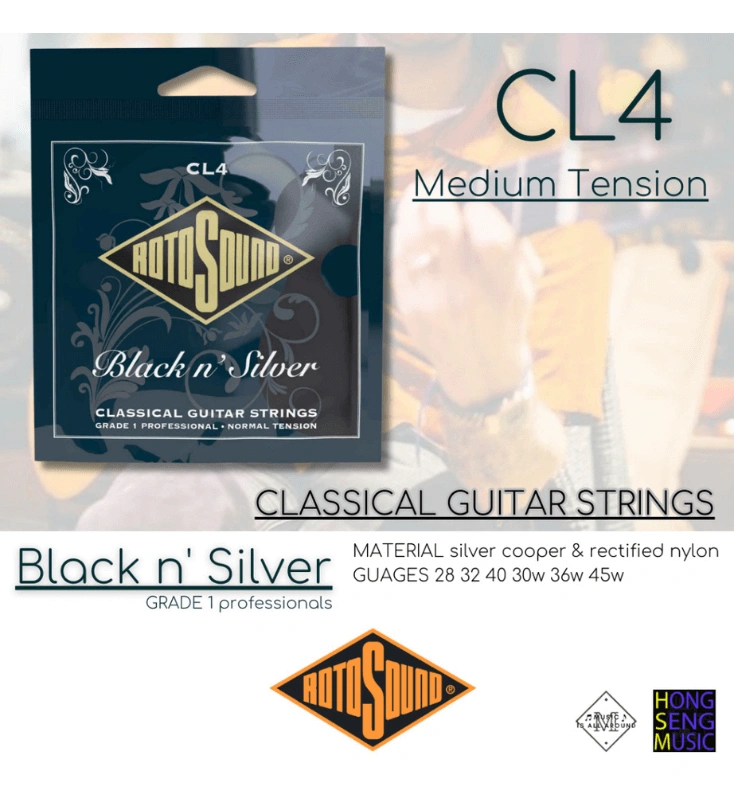 สายกีต้าร์คลาสสิค Rotosound รุ่น CL4-28-45  (Made in England)