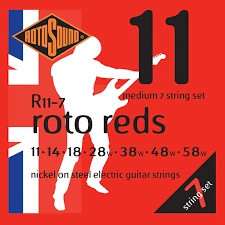 Rotosound สายกีต้าร์ไฟฟ้า 7 สาย ขนาด 0.11 - 0.58 รุ่น R11-7
