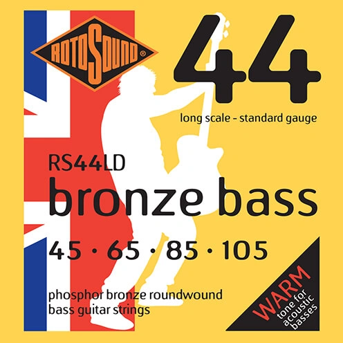 สายกีต้าร์เบสโปร่ง Rotosound 4 สาย ขนาด 45/105 phosphor bronze รุ่น RS44LD (Made in England)
