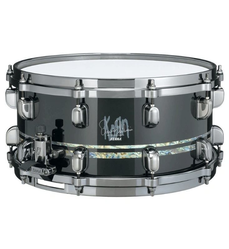 Tama David Silveria (Korn) Signature Snare Drum, DS1465 Piano Black with Black Nickel Hardware