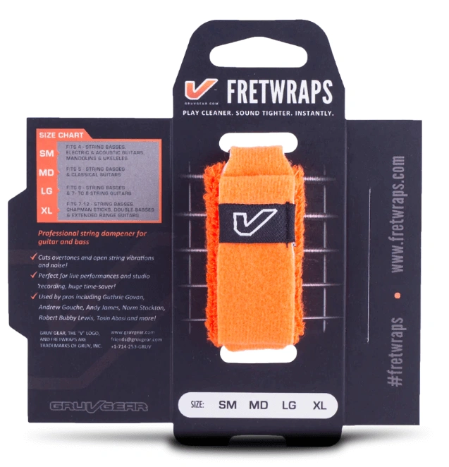 GRUV GEAR FretWraps String Muters Flare (Orange) SIZE SM/MD