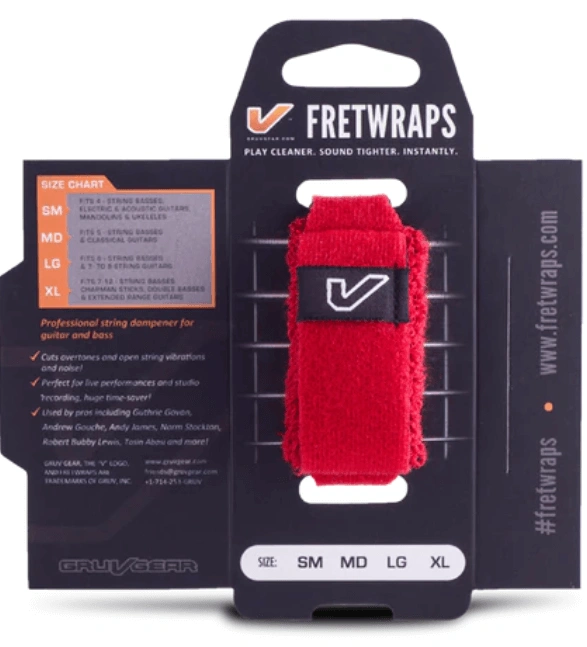 GRUV GEAR FretWraps String Muters Fire (Red) SIZE SM/MD