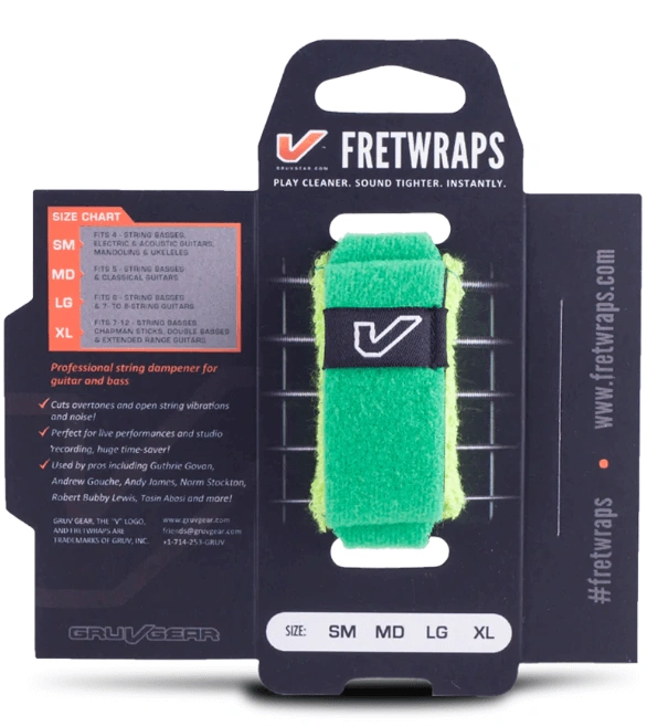 GRUV GEAR FretWraps String Muters Leaf (Green) SIZE SM/MD