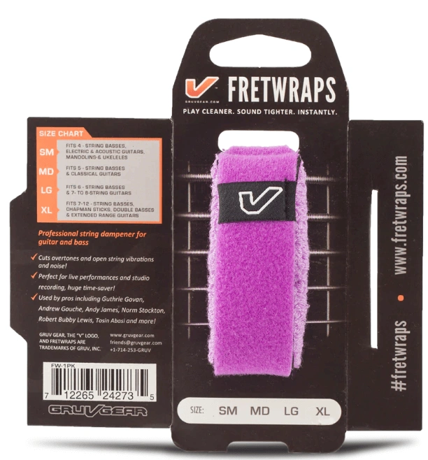 GRUV GEAR FretWraps String Muters Gem (Purple) SIZE SM/MD