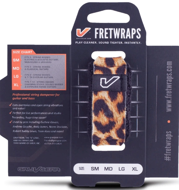 GRUV GEAR FretWraps String Muters Leopard SIZE SM/MD