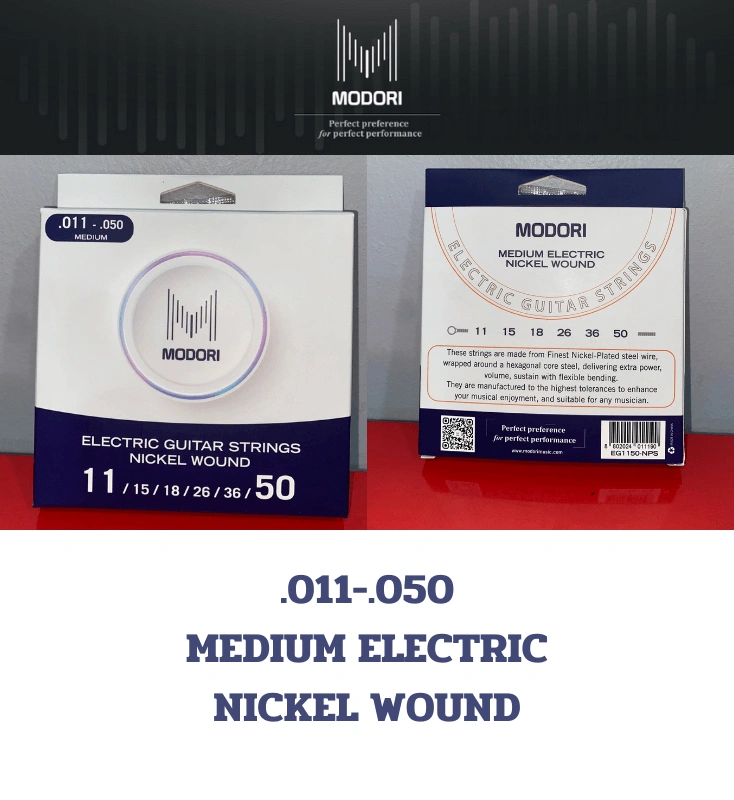 สายกีต้าร์ไฟฟ้า MODORI เบอร์ .011-.050 ELECTRIC GUITAR STRINGS NICKEL WOUND