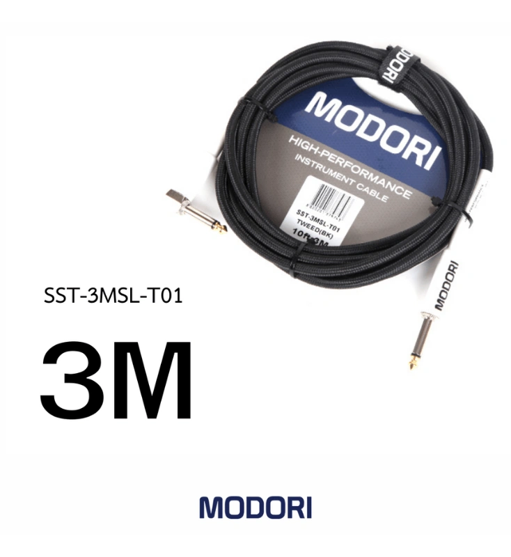 สายแจ็คกีตาร์ Modori 3M  Instrument Cables with Black Tweed