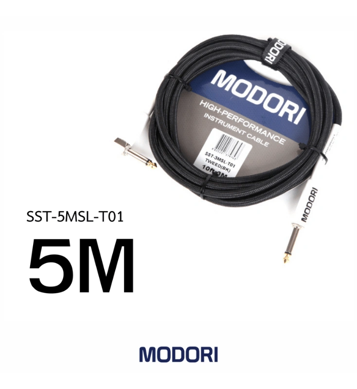 สายแจ็คกีตาร์ Modori 5M Instrument Cables with Black Tweed