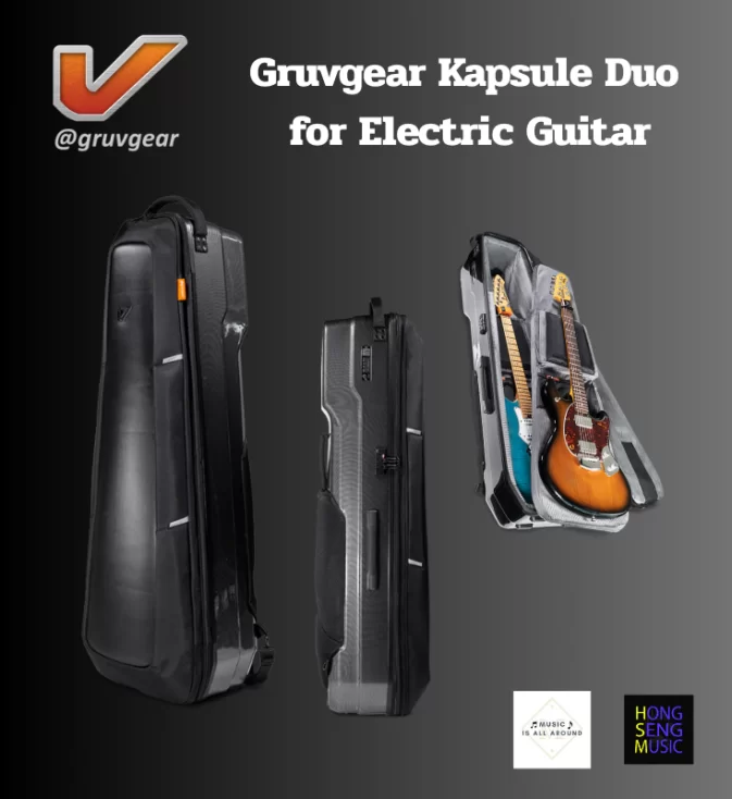 กระเป๋ากีตาร์ไฟฟ้า 2 ตัว Gruvgear รุ่น Kapsule Duo for Electric Guitar Bag