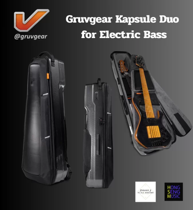 กระเป๋าเบสไฟฟ้า 2 ตัว Gruvgear Kapsule Duo for Electric Bass Bag