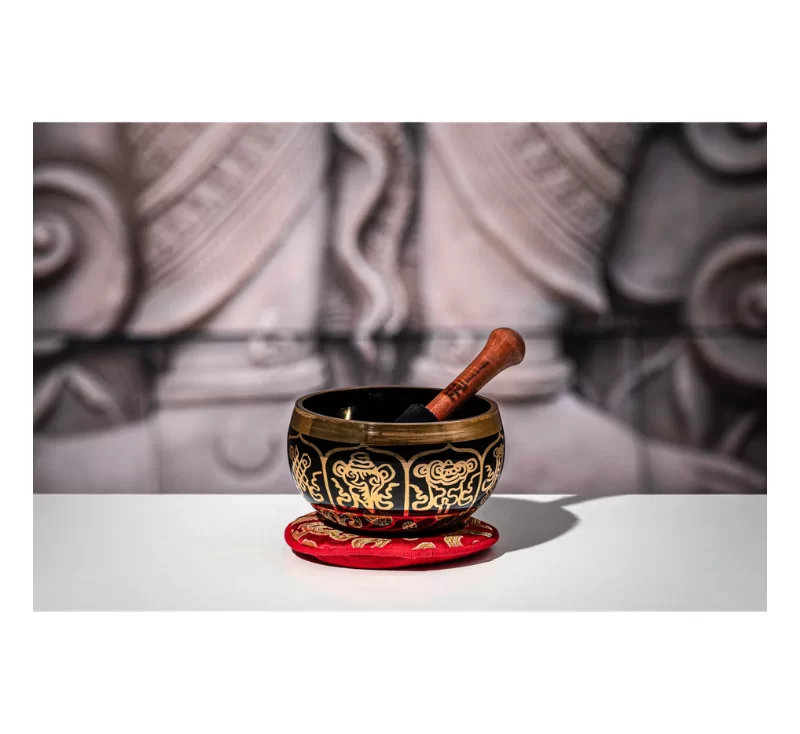 Ornamental Series Singing Bowl, 300g, Red, Gift Box - SB-OR-300-R