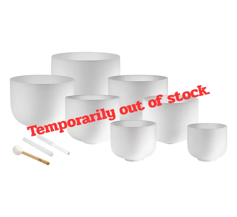 7-piece Crystal Singing Bowl Chakra Set, C, D, E, F, G, A, B - CSBSETCHA