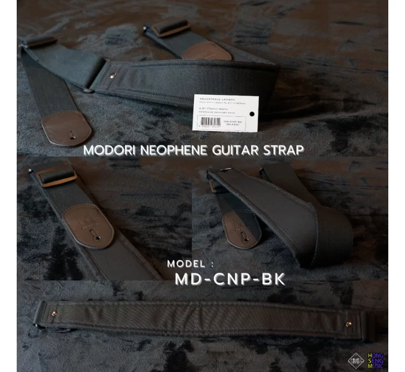 สายสะพายกีตาร์ MODORI Neophene-BLACK
