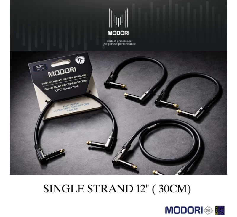 สายพ่วงเอฟเฟคกีตาร์ MODORI FTP-L12-1P ยาว 12 นิ้ว (30 cm.)