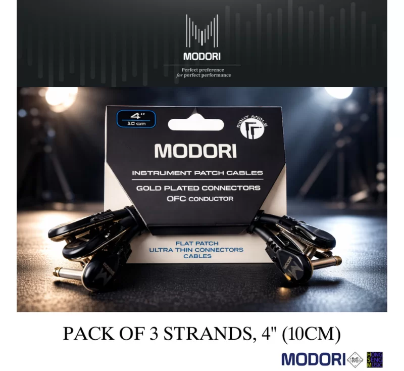 สายพ่วงเอฟเฟคกีตาร์ Pack 3 MODORI FTP-L4-1P ยาว 4 นิ้ว (10 cm.)