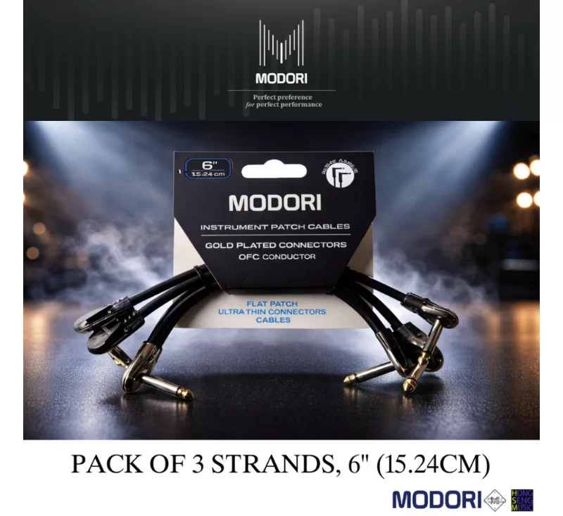 สายพ่วงเอฟเฟคกีตาร์ Pack 3 MODORI FTP-L6-1P ยาว 6 นิ้ว (24 cm.)
