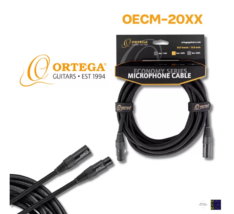 สายไมโครโฟน XLR Ortega OECM-20XX (6m / 20ft)