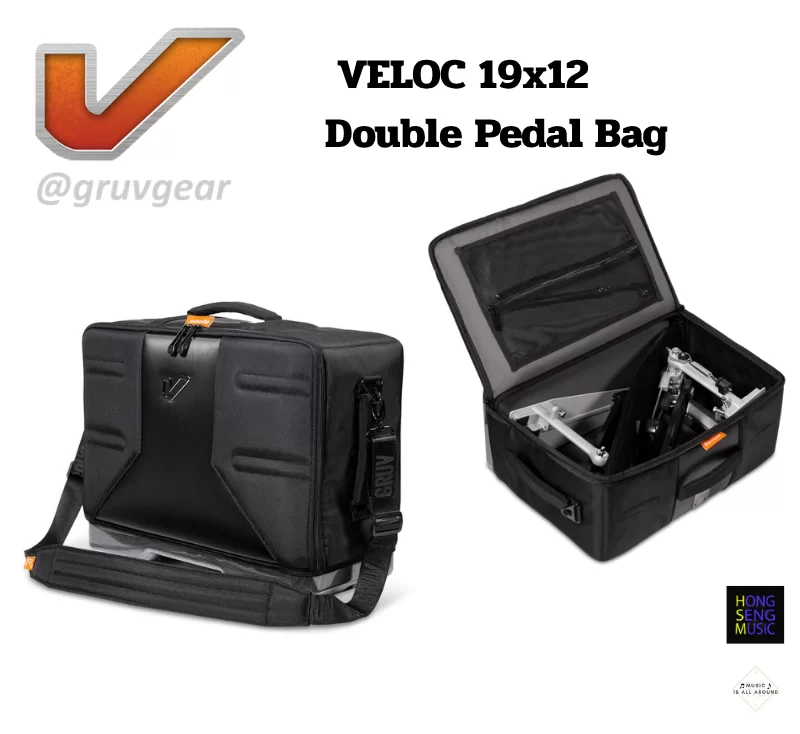 กระเป๋าใส่กระเดื่องคู่ Gruv Gear VPDL-19X12 VELOC Double Pedal Bag