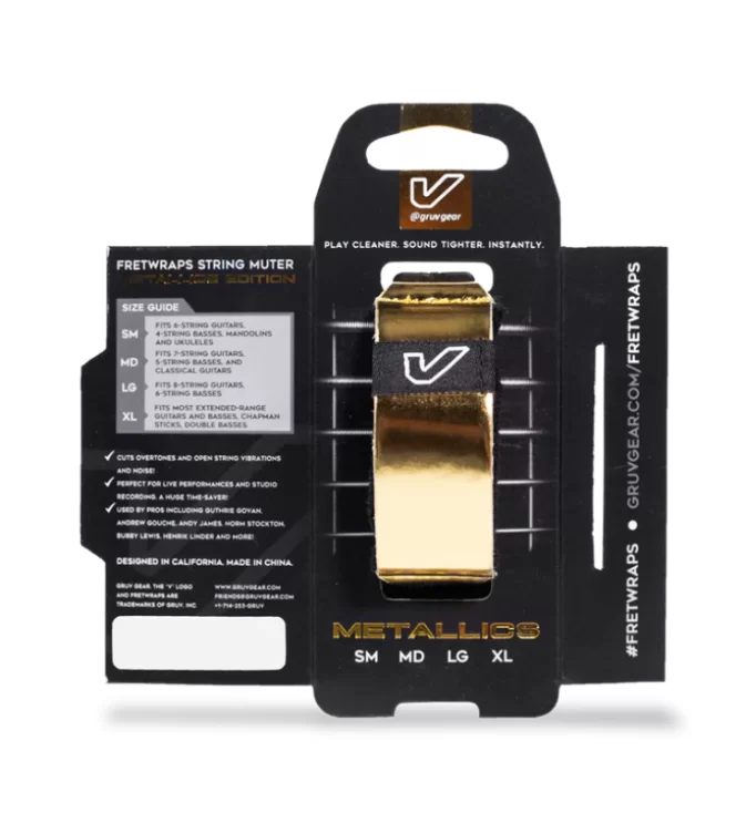 FretWraps Metallics Edition : Gold Size SM/MD