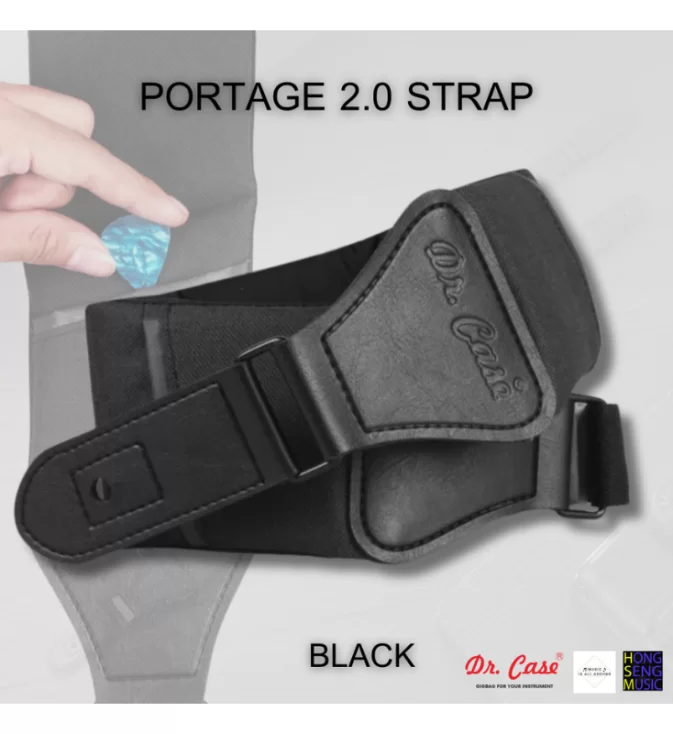 สายสะพายกีตาร์ Dr.Case รุ่น Portage 2.0 Strap - Black -