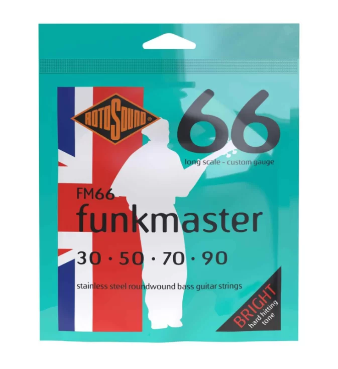 สายเบสไฟฟ้า Rotosound 4 สาย Stainless Steel Roundwound รุ่น FM66