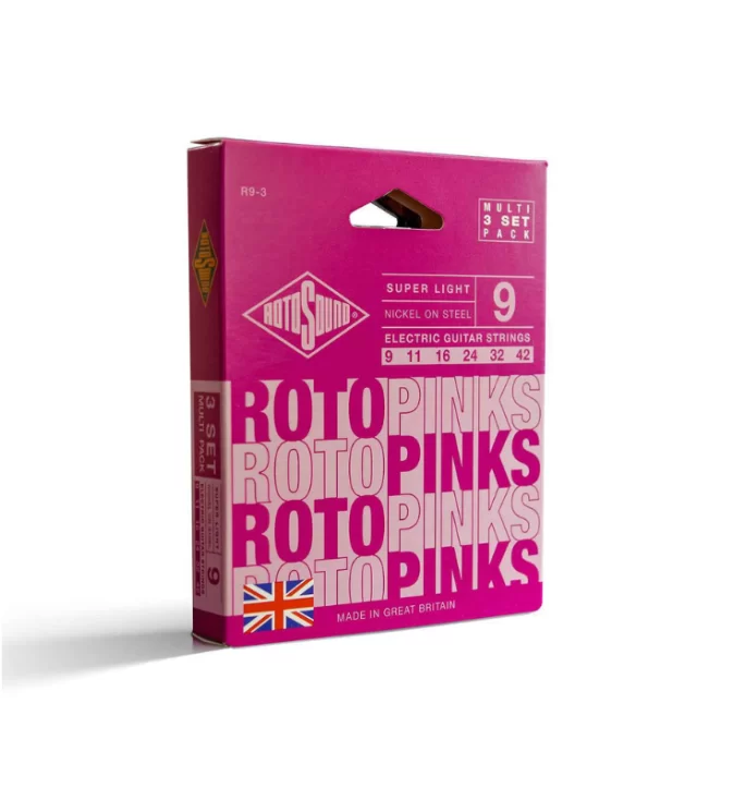 สายกีตาร์ไฟฟ้า Rotosound แพ็ค 3 ชุด เบอร์ 9-42