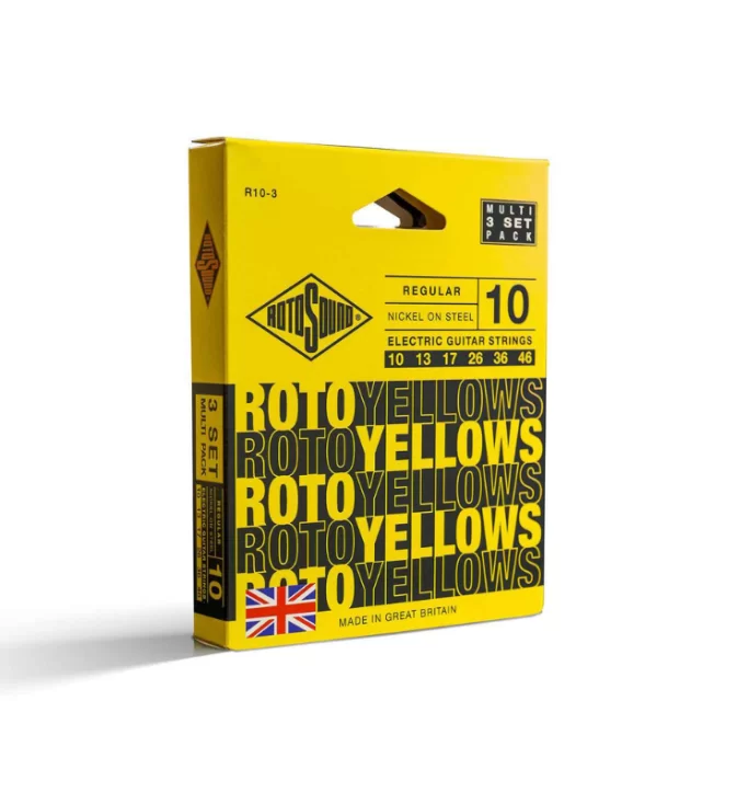 สายกีตาร์ไฟฟ้า Rotosound แพ็ค 3 ชุด เบอร์ 10-46