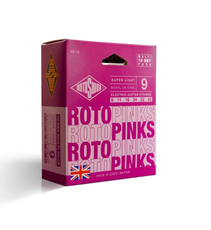 สายกีตาร์ไฟฟ้า Rotosound แพ็ค 10 ชุด เบอร์ 9-42